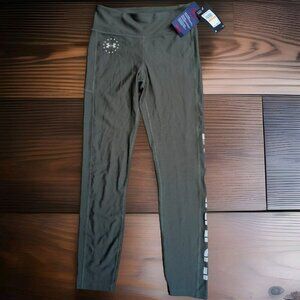 Under Armour Leggings Pants Small Green Compression Freedom Heatgear Gym Yoga UA